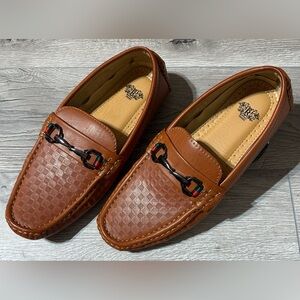 Royal Shoes Camel Gingham Textured Designer Bit Driver Loafer  MOC 137  7.5